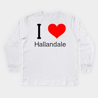 I Love Hallandale Kids Long Sleeve T-Shirt